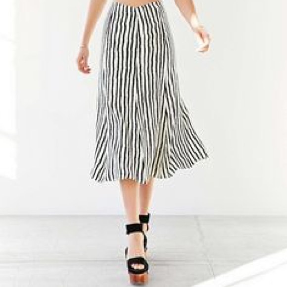Urban Outfitters Dresses & Skirts - Urban Outfitters UO Midi Maxi Skirt Striped 10 M